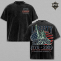 Liberty Never Goes Out Of Style Shirt, America 250 Years of Freedom Tee, Patriotic USA Vintage Washed T-Shirt, Fourth of July Gift