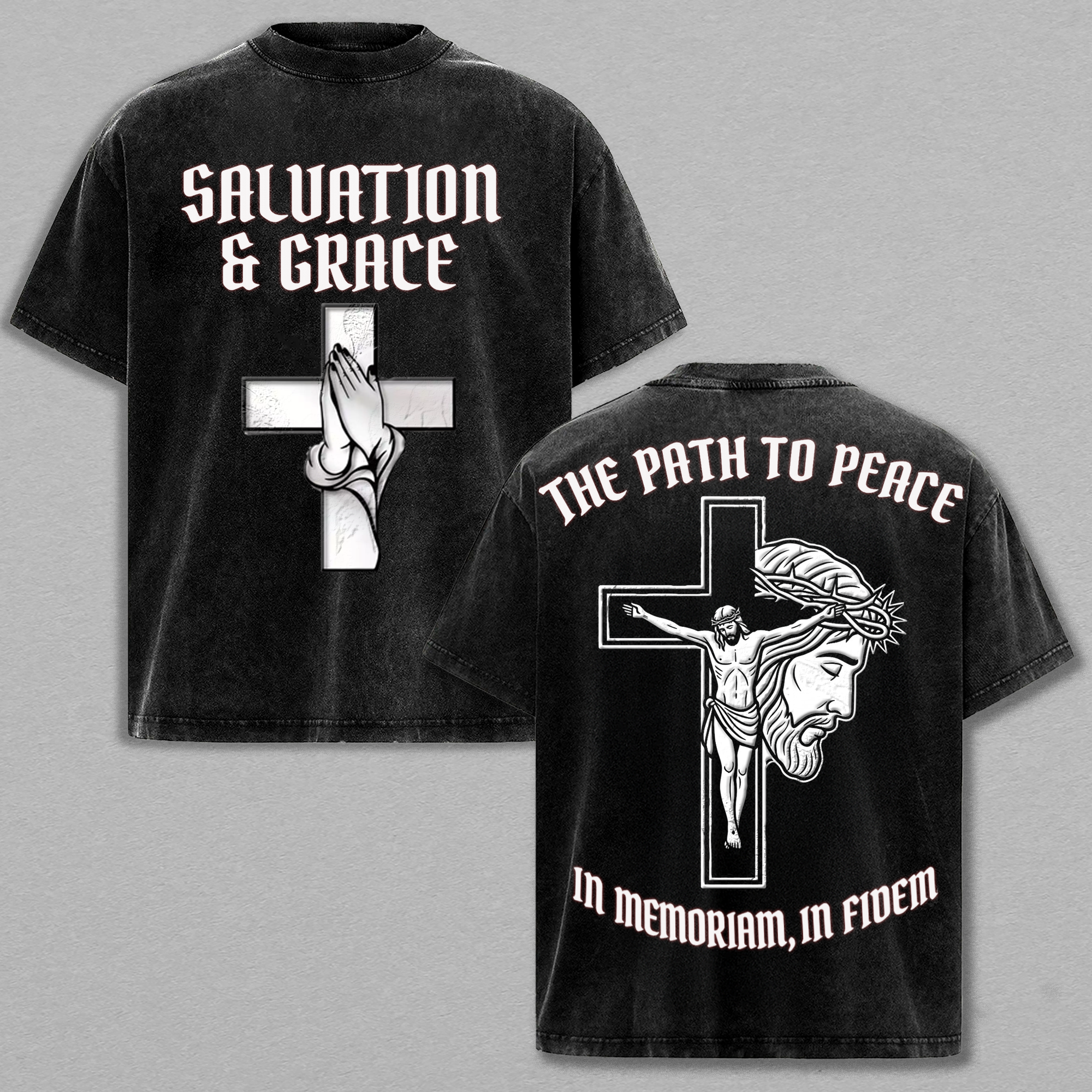 Salvation & Grace Christian Vintage Graphic Tee