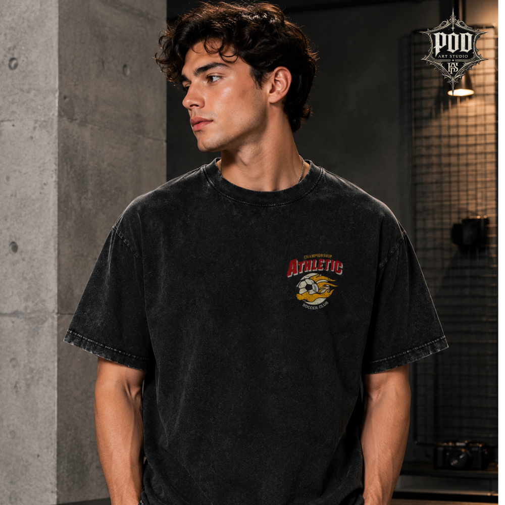 One Team One Passion Vintage Soccer Tee