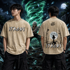 Itachi Uchiha Vintage Acid Wash Anime T-Shirt - Oversized Streetwear