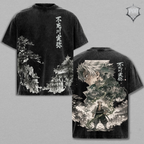 Mist Hashira Vintage Wash Oversized Anime T-Shirt